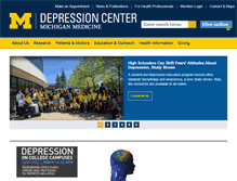 Tablet Screenshot of depressioncenter.org