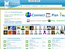 Tablet Screenshot of depressioncenter.net